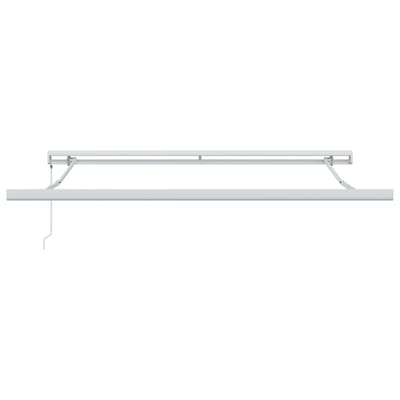 vidaXL - Uitschuifbare - luifel - Wit - 300 - x - 250 - cm - Canvas - en - Aluminium