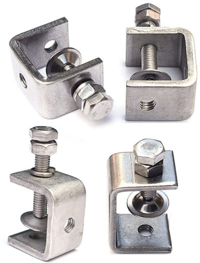 Dailygoods- C-klem 4 Stuks - Zware C-klem - 304 Roestvrij Stalen Klem - Houtbewerking - Lassen - Sterk en Duurzaam