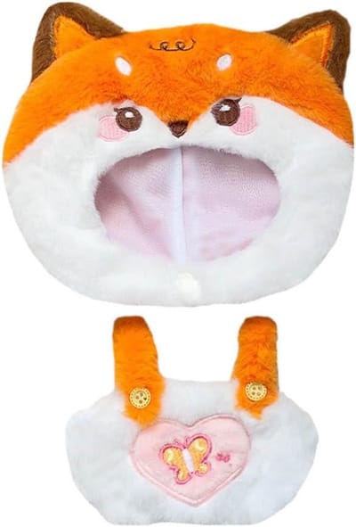 Pluche Poppenkleding Vervanging: 20 cm Knuffel Accessoires Vos, Panda, Kikker & Kitten Kostuums
