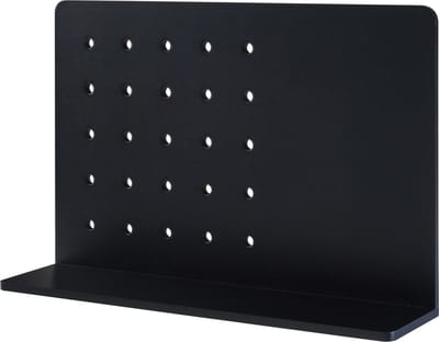 Wandplank Dønna 60x15x40 cm mdf zwart [en.casa]