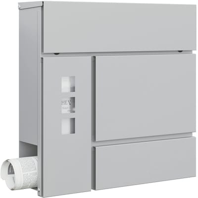 Benelux Select Brievenbus – Brievenbussen – Brievenbusdoos - Met Slot En Krantenvak – Afsluitbare Deksel - 37 x 37 x 10,5 cm