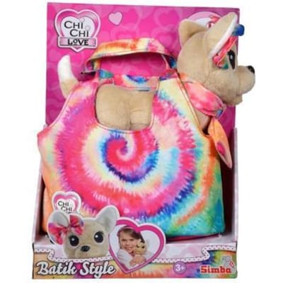 Simba Chi Chi Love Batik Style 20cm chihuahua in tas Opmaken en sieraden