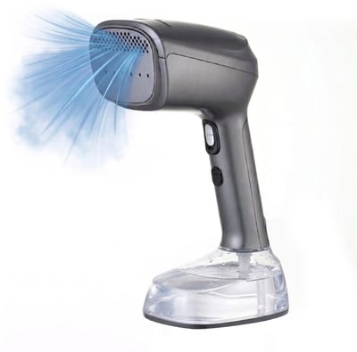Kledingstomer - Met Zuigfunctie - Stoomapparaat Kleding - Handstomer – Kleding Stomer - 400ML Watertank – Vacuüm Steamer - Snel Opgewarmd - 1500W – Grijs - Home Vibes®