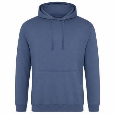 Hoodie Heren – Trui met Capuchon – Casual Sweater – 80% Katoen – Staalblauw - XS
