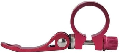 Fietszadelklem - Zadelpenklem Fiets - Zadelhoogte Aanpassen - Quick Release - 286 mm - Rood