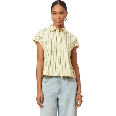 Scotch & Soda Dolman Sleeve Shirt Chino Green Multi Pinstripe Taglia: XS | Magliette intime Outlet | Donna | Verde