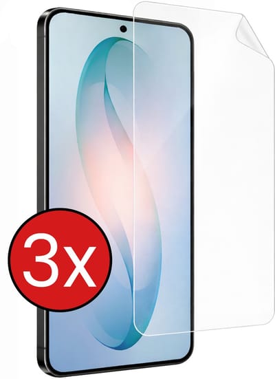 Screenprotector - 3 Stuks - Folie - Geschikt voor Samsung Galaxy S26 - Ultra Clear - Bescherm Folie - Soft TPU - Screen Protector