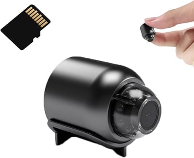 Mini WiFi Camera - Beveiligingscamera Compact - Thuis Kantoor Winkel - Verbeterd Nachtzicht - 1080p HD - Zwart