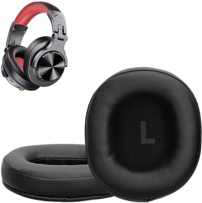 kwmobile 2x oorkussens geschikt voor OneOdio A70 - Earpads voor koptelefoon in zwart