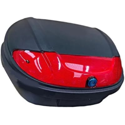 Motorfiets Achter Topkoffer 52L Capaciteit Universeel Waterdicht Schokbestendig Staart Opbergkoffer voor Scooter red