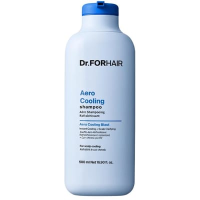 [Dr.FORHAIR] Shampoo Rafraîchissant Aero Cooling (500ml) - Shampoing Purifiant & Contrôle Avancé du Sébum du Cuir Chevelu white