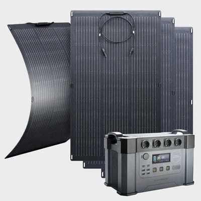 ALLPOWERS S2000 Pro Draagbaar Energiestation 2400W 1451Wh - S2000 Pro+4 stuks SF100 zonnepaneel 100W