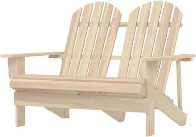 Adirondack Tuinstoel - Houten Buitenstoel - Ontspannen Buiten - Ergonomische Structuur - 1195 x 855 x 895 cm - Houtkleur