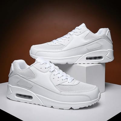Herenschoenen Outdoor Grote Maat Sport Witte Schoenen Lente Heren Koppel Air Cushion 39 white
