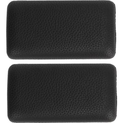 Auto Beenkussens Microvezel PU Leer Zacht Automobiel Middenconsole Knie Elleboog Pad Kussen Zwart zwart