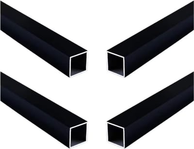 Dailygoods- Aluminium Buis 10mm x 10mm x 1mm - 4 Stuks - Hoogwaardige 6063 Aluminium - Waterdicht - UV-bestendig - Voor Constructie en Decoratie - Vierkante Buis