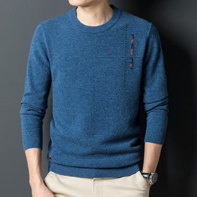 Herfst Nieuw Mooie Mannen Koreaanse Stijl Jeugd Mode Wol Trui met Casual Trui voor Mannen XXXL
