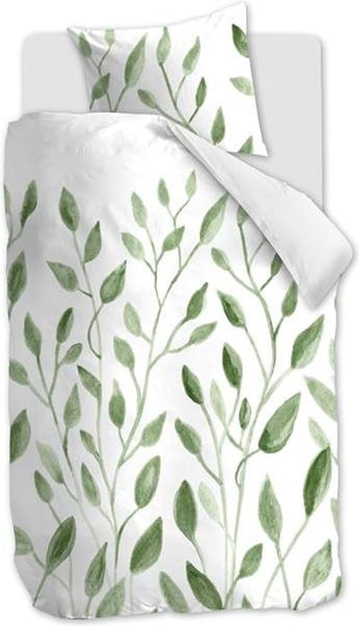 Snoozing Dian Dekbedovertrek - Eenpersoons - 140x200/220 cm - Green