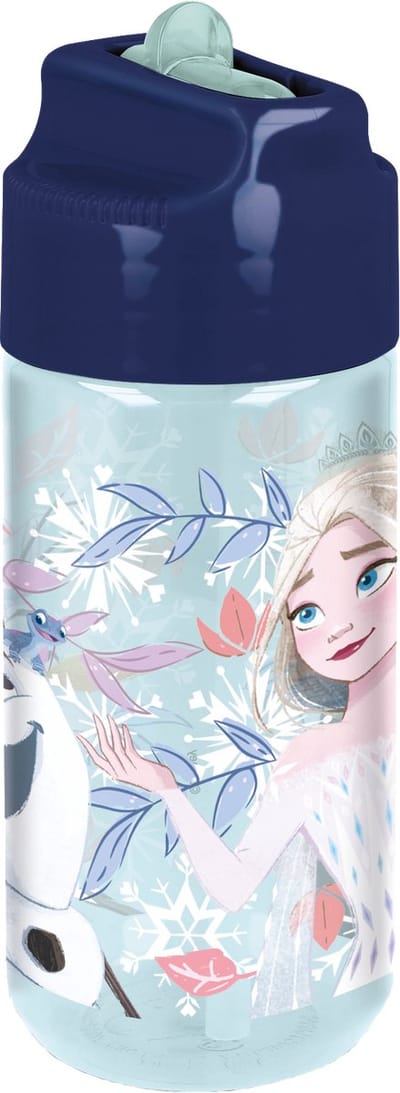 Disney's Frozen Tritan Drinkfles - 430 ml – Vaatwasserbestendig & BPA-vrij - Drinkfles voor kinderen – Transparant blauw