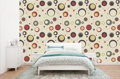 Behang - Fotobehang Cirkel - Lijn - Design - Breedte 385 cm x hoogte 240 cm