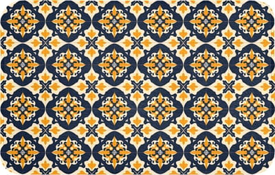 Badmat 80x50 cm - Antislip - Patroon - Siertegel - Kleurrijk - Badmatten voor badkamer - Badkamermat - Douchemat - Badkamer mat