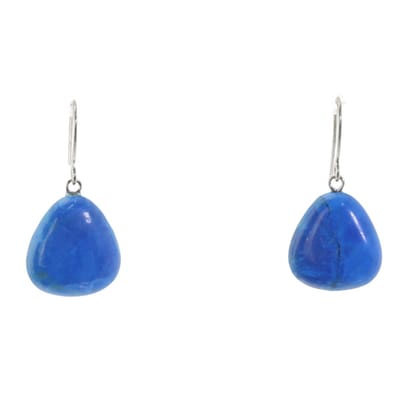 Behave – Dames oorbellen – Natuursteen blauw – Bohemian stijl