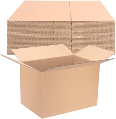 Verpakking Dozen - Verhuisdozen Opslag - Veilig Verzenden - Met Handgrepen - 60x40x40 cm - Bruin