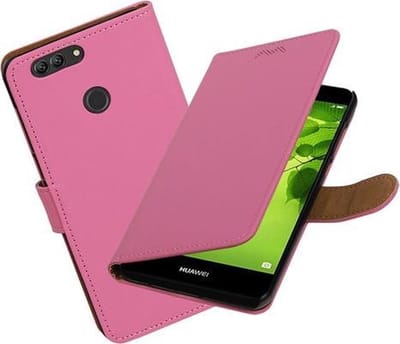 BestCases.nl Huawei nova 2 Plus Effen booktype hoesje Roze