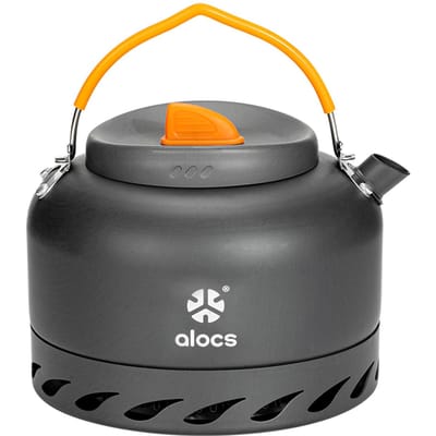 1.4L Camping Ketel Aluminium Draagbare Theeketel Outdoor Wandelen Picknick Waterketel grijs