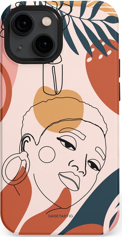 Casetastic Hoesje Geschikt voor Apple iPhone 13 Mini Magsafe - Stijlvolle Beschermende Duo-layer Case - Ochtend blush