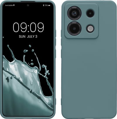 kwmobile telefoonhoesje geschikt voor Xiaomi Redmi Note 13 Pro 5G / Poco X6 5G - Hoesje voor smartphone - Precisie camera uitsnede - In Arctische nacht