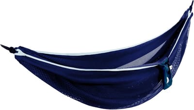 Mesh Hangmat - Dubbele Hangmat - Ontspannen Buiten - Compact Opvouwbaar - 325 cm Lengte - Blauw Turquoise
