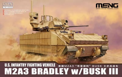 Meng Model Modelbouwpakket Militaire voertuigen - MENG 72005 Amerikaanse M2A3 Bradley met BUSK III - Infanteriegevechtsvoertuig Plastic - 1:72 - Modelbouw