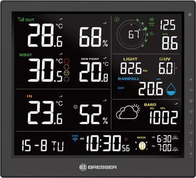 Bresser Weerstation - MeteoTemp JW - Wifi - 8-in-1 Sensor
