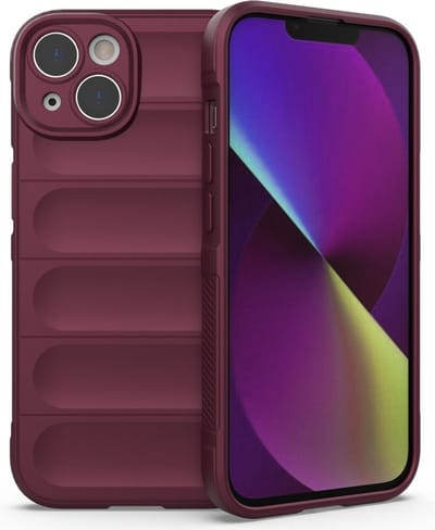 Coverup Hoesje - Geschikt voor iPhone 14 Hoesje - Coverup Hands-On Rugged Back Cover - Bordeaux