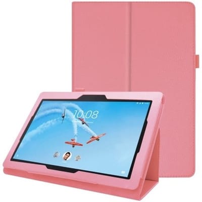 Bookcase Lenovo Tab E10 Lichtroze met Standaard
