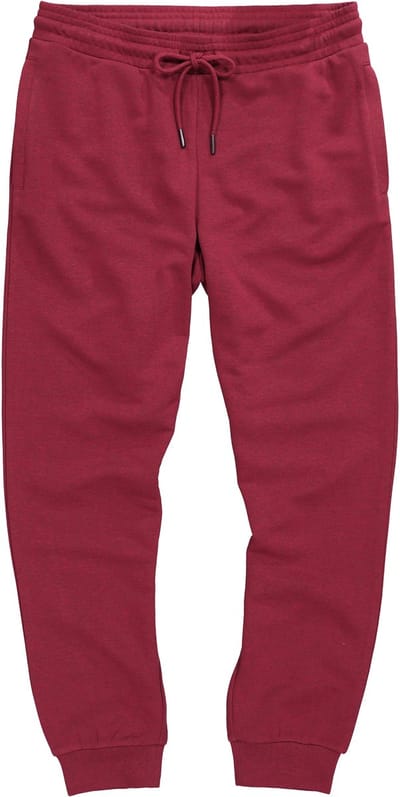 JP 1880 - Heren - Sweatpants thuispak lichte sweatstof - Robijnrood - Maat L