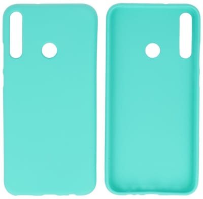 Hoesje Geschikt voor de Huawei P40 Lite E - Backcover Color Telefoonhoesje - Turquoise