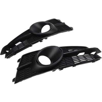1 Paar Mistlampgrille 4G0807682AG Links Rechts Voorbumper Mistlampafdekking Grille voor A6 C7 S-Line 2014.06 tot 2018.09 black
