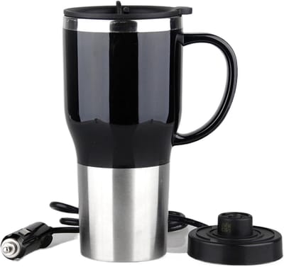 Elektrische Waterketel - Reismok - Warme Dranken - 12V Aansluiting - 450ml - Zwart