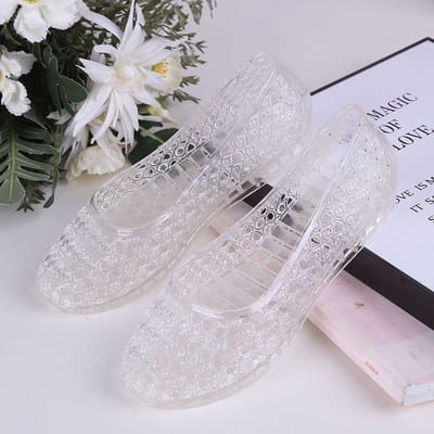 Sandalen voor Dames Modieus Veelzijdig Antislip Slijtvast Jelly Transparant Comfortabel om te Dragen Buiten in de Zomer 38 gray