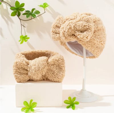baby muts en sjaal - teddy - meisje - muts - sjaal - set - licht bruin - khaki - kraamcadeau