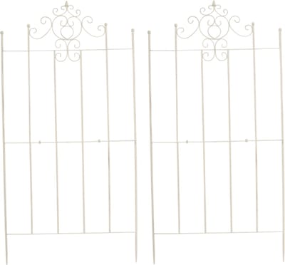 CLP Paula Set van 2 Trellis - Plantenklimrek - antiek/creme