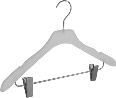 De Kledinghanger Gigant - Kledinghanger - Volwassenen - 8644-8 - 50 Stuks - Blousehanger - Shirthanger - Kunststof - Frosted - Gebogen Model - 44 cm - Rokinkepingen - Verschuifbare Anti-slip knijpers - Kleerhanger (8644_8/50)