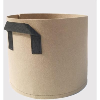 5 Pièces Sac de Plantation Respirant Réutilisable Épaissi Pot de Culture pour Plantes Avec Double Poignée pour Fleurs Légumes 10 Gallons Type 2 beige