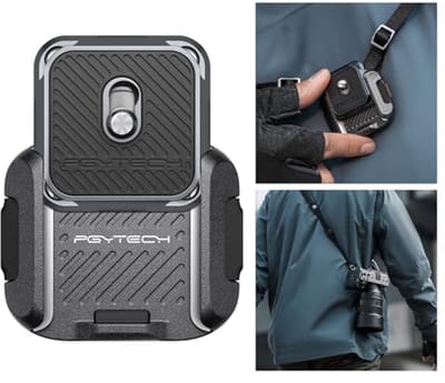 PGYTECH Camera Shoulder Strap Fastening Quick Release Clamp & Plate Kit, Aluminum Alloy Arca Swiss Plate Camera Adapter Base for Shoulder Straps, Tripods, Stabilizers