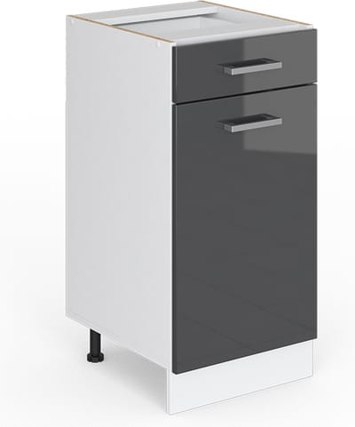 Vicco R-Line Universele onderkast – 40 cm met lade, zonder werkblad Antraciet Hoogglans