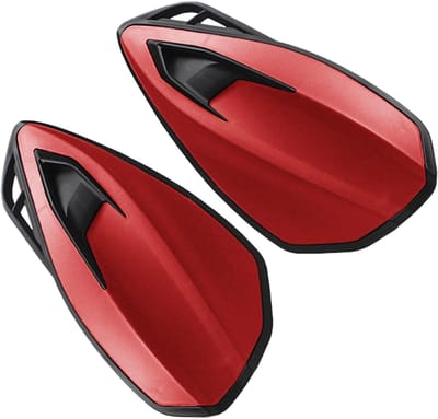 Motorhandgrepen Beschermers - Stuurbescherming Set - Bescherming tijdens Rijden - Gestroomlijnd Ontwerp - 2 Stuks - Rood