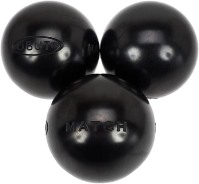 Pétanque Ballen Set 73mm Zwart Inclusief Buts en Tas
