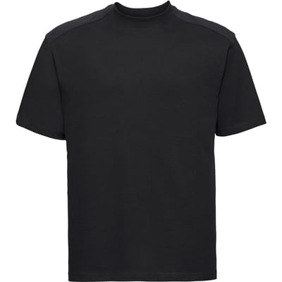 Russell Heren Zwaargewicht T-Shirt (Zwart)